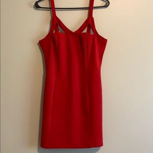 Red cocktail dress